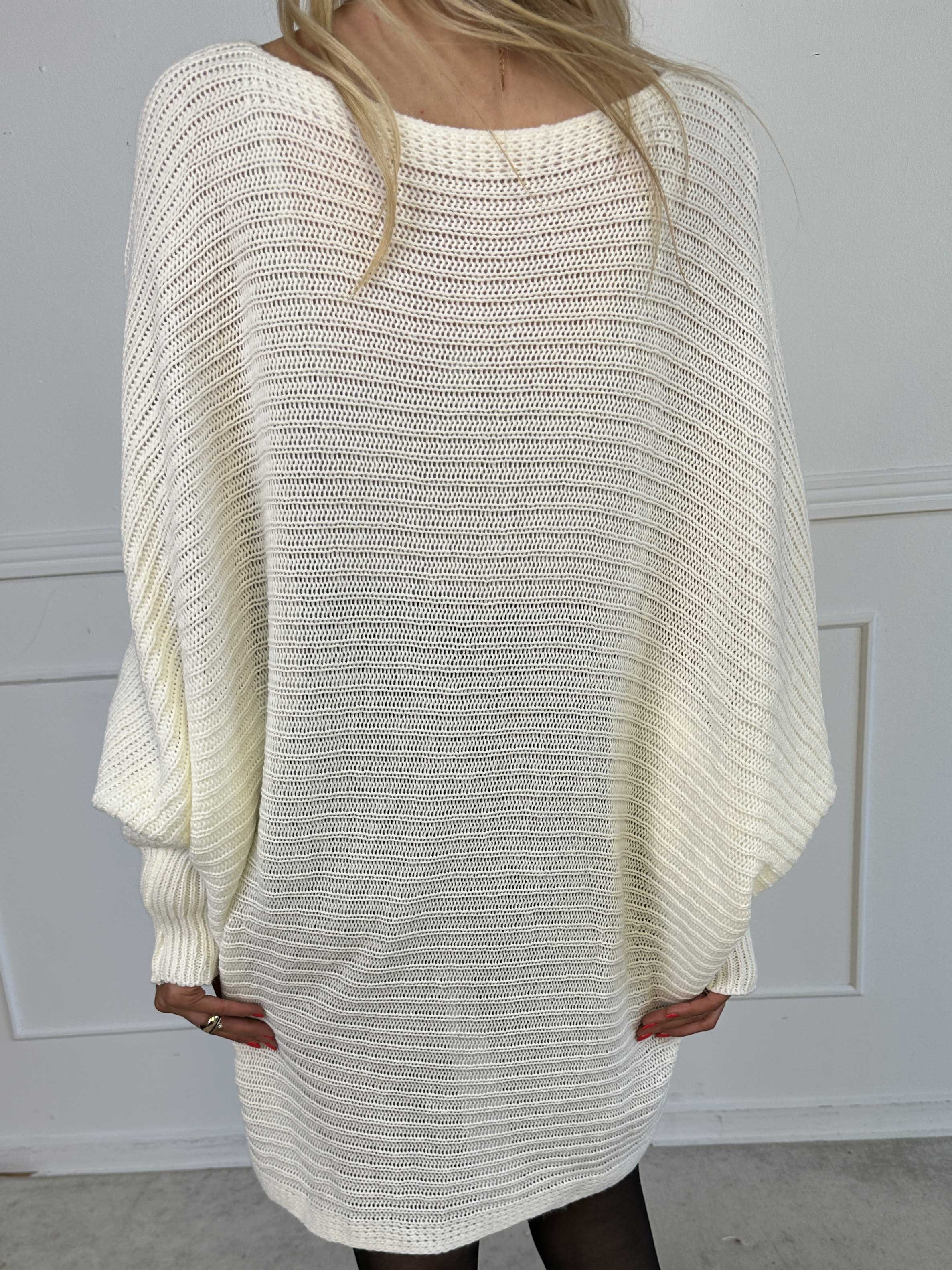 Gabbi - Oversized strik med flagermusærmer